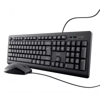 Trust TKM-250 Teclado rato incluído escritório USB QWERTZ alemão preto