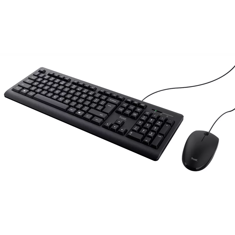 Trust TKM-250 Teclado rato incluído escritório USB QWERTZ alemão preto
