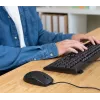 Trust TKM-250 Teclado rato incluído escritório USB QWERTZ alemão preto