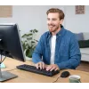 Trust TKM-250 Teclado rato incluído escritório USB QWERTZ alemão preto