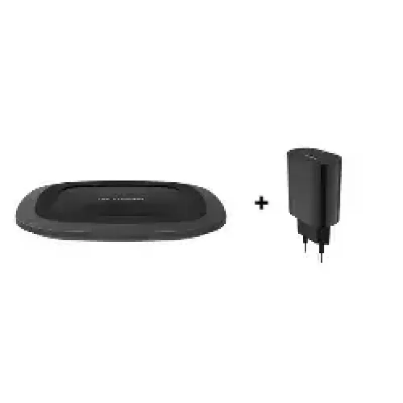 Carregador de interior RealPower FreeCharge-10 smartphone preto