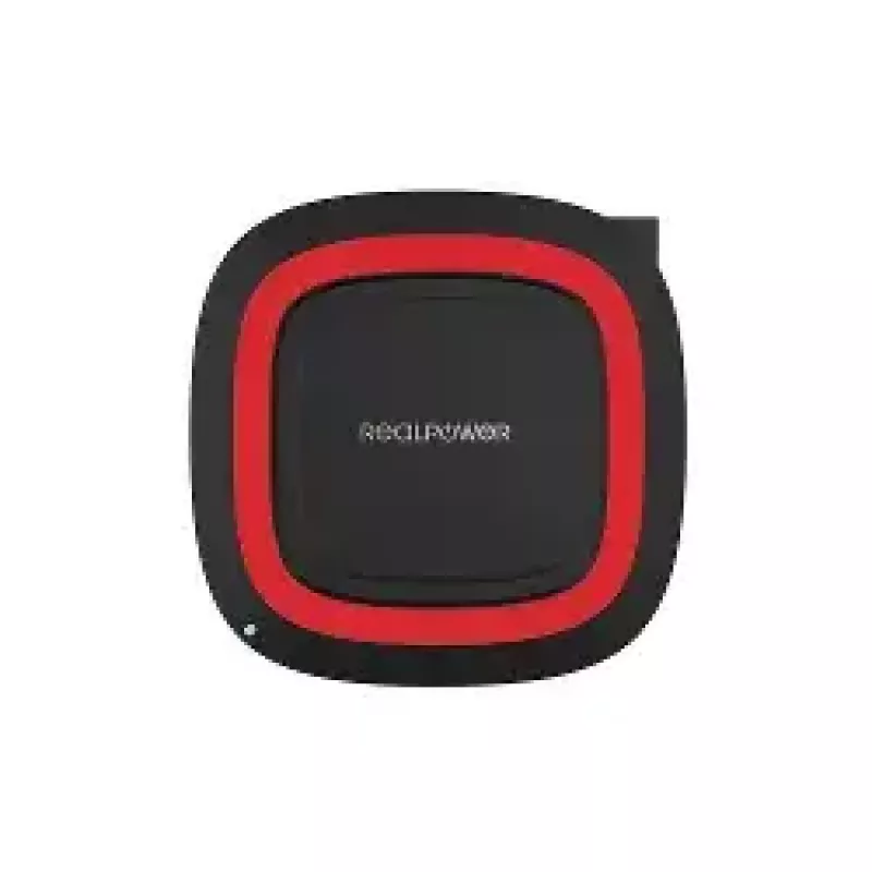Carregador sem fios RealPower FreeCharge-10 smartphone preto vermelho