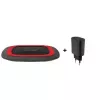 Carregador sem fios RealPower FreeCharge-10 smartphone preto vermelho