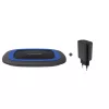 RealPower FreeCharge-10 Estação de carregamento sem fios com adaptador, preto/azul (257640)