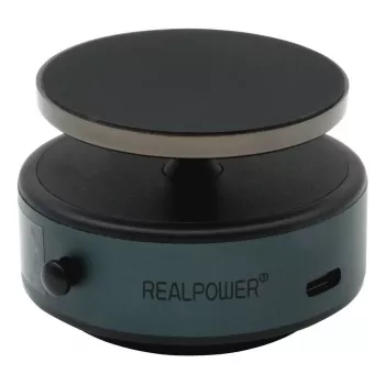 Suporte passivo para automóvel RealPower MH-1 — suporte magnético, para telemóveis, preto