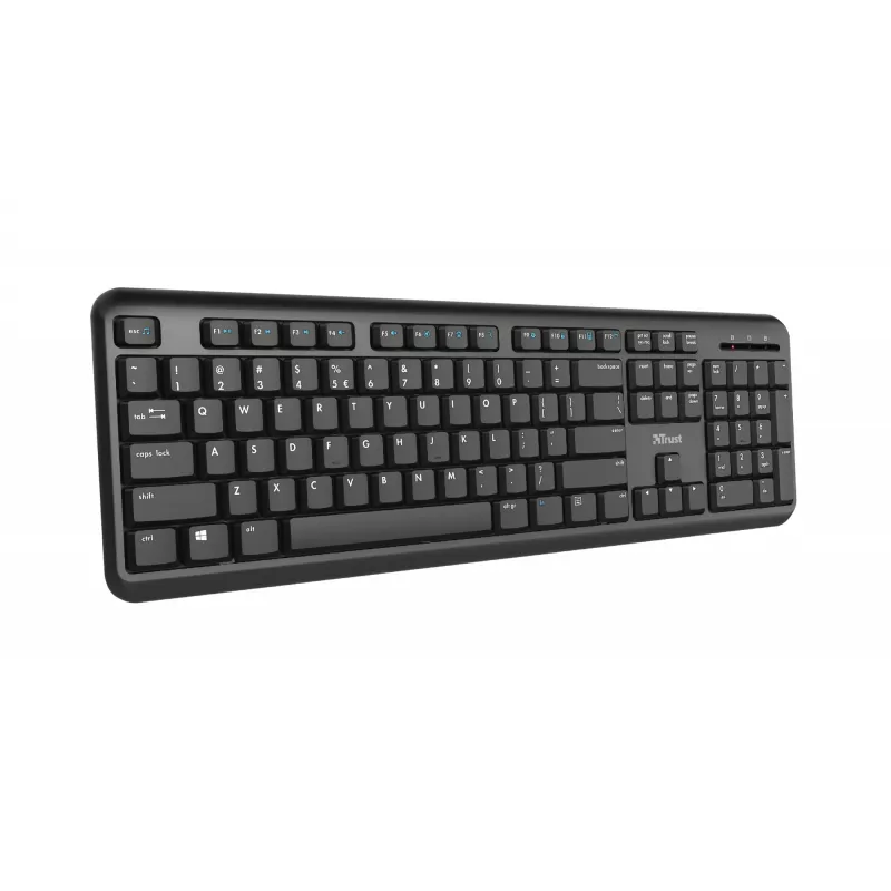 Teclado Trust Ody Escritório RF Sem fios QWERTZ Alemão Preto