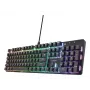 Teclado gaming Trust GXT 871 Zora Mecânico USB RGB Preto