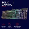 Teclado gaming Trust GXT 871 Zora Mecânico USB RGB Preto