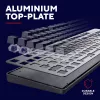 Teclado gaming Trust GXT 871 Zora Mecânico USB RGB Preto