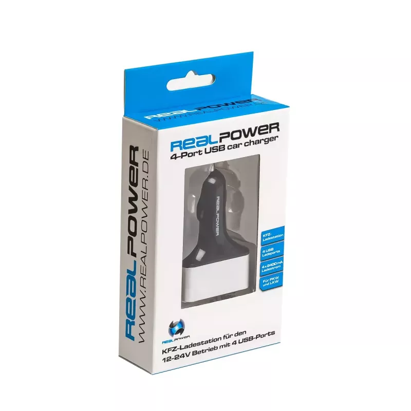 Carregador de dispositivo móvel RealPower 176636