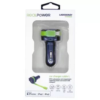 Carregador móvel RealPower 257637 Universal preto verde