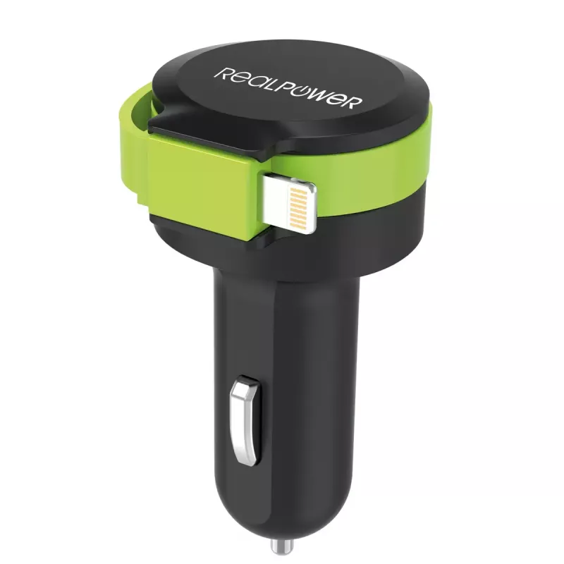 Carregador móvel RealPower 257637 Universal preto verde