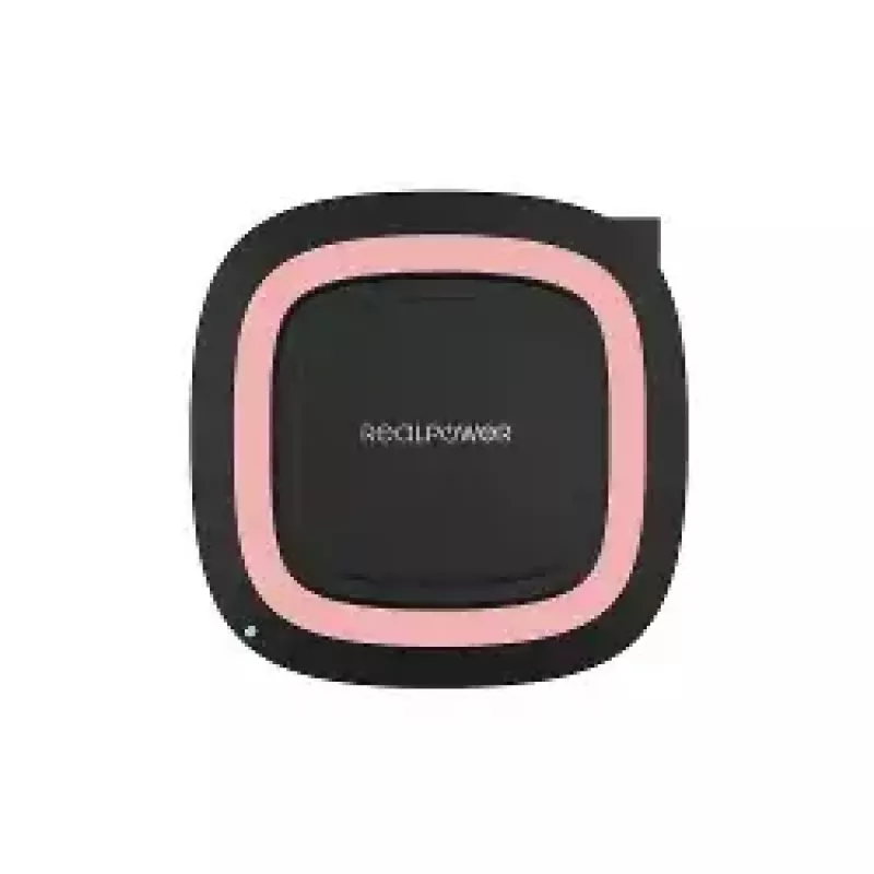 RealPower FreeCharge-10 Estação de carregamento sem fios com adaptador, preto/rosa (266105)