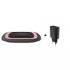 RealPower FreeCharge-10 Estação de carregamento sem fios com adaptador, preto/rosa (266105)
