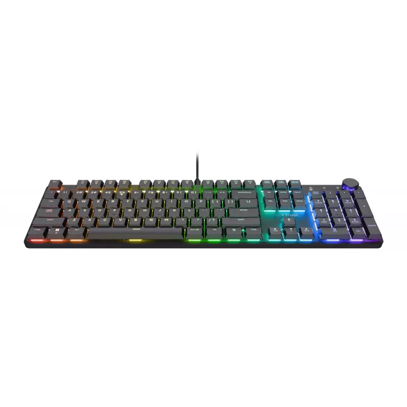 Teclado gaming Trust GXT 866 Torix mecânico USB QWERTZ preto