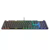 Teclado gaming Trust GXT 866 Torix mecânico USB QWERTZ preto