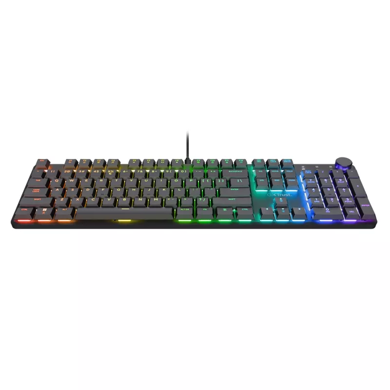Teclado gaming Trust GXT 866 Torix mecânico USB QWERTZ preto