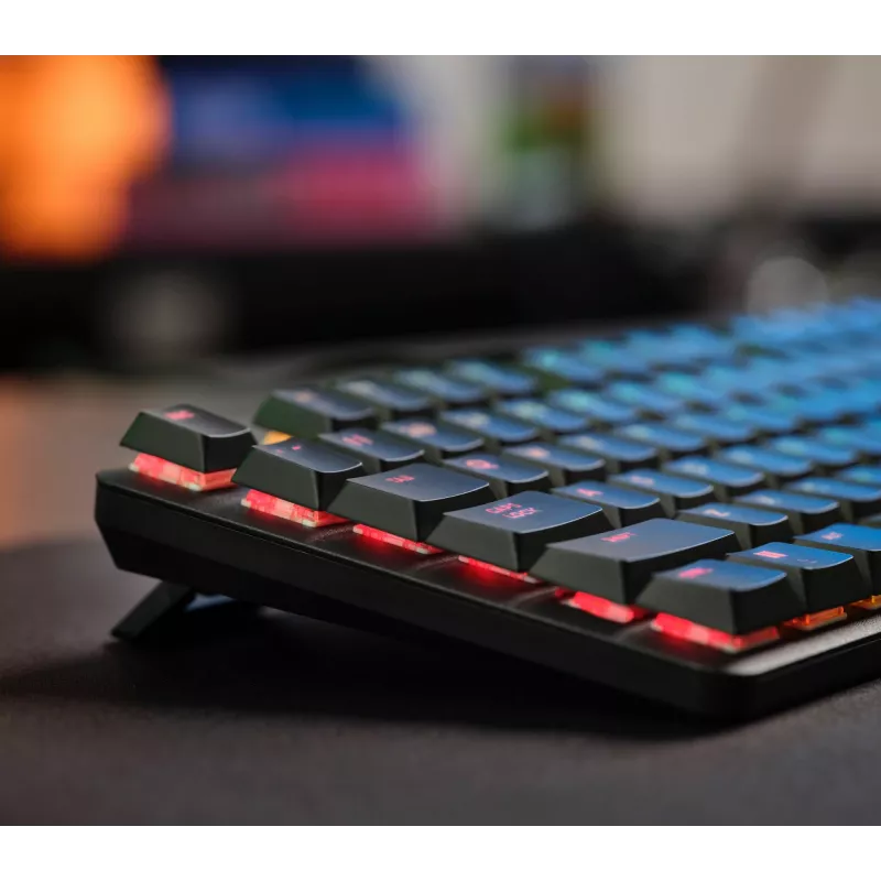 Teclado gaming Trust GXT 866 Torix mecânico USB QWERTZ preto