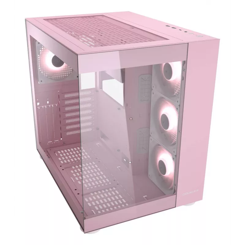 Caixa de PC COUGAR Gaming FV150 RGB Midi Tower rosa