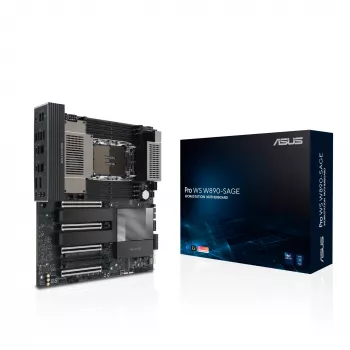 Placa-mãe ASUS PRO WS W890-SAGE — Intel W890, LGA 4710-2, CEB, 8× DIMM, DDR5, Quad-channel, Ethernet 2.5G e 10G