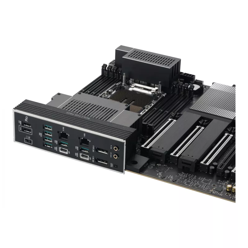 Placa-mãe ASUS PRO WS W890-SAGE — Intel W890, LGA 4710-2, CEB, 8× DIMM, DDR5, Quad-channel, Ethernet 2.5G e 10G