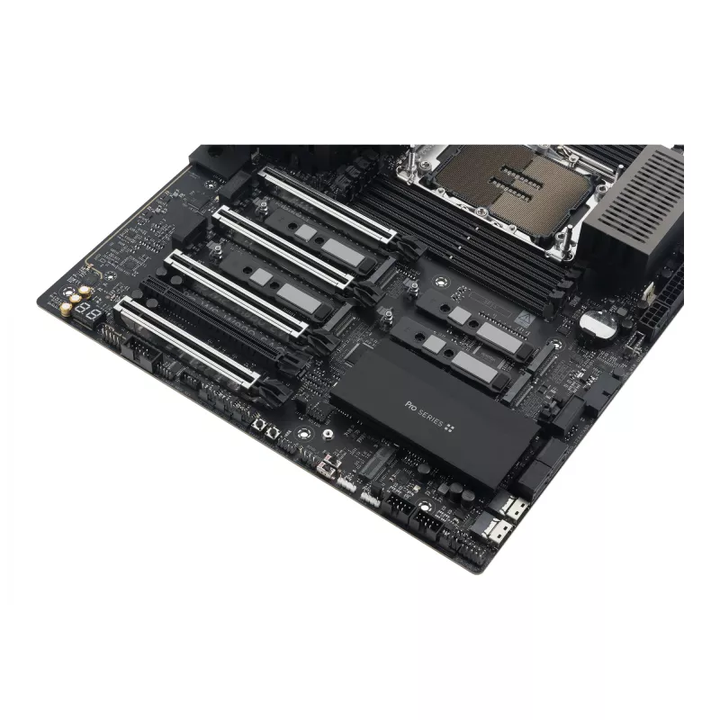 Placa-mãe ASUS PRO WS W890-SAGE — Intel W890, LGA 4710-2, CEB, 8× DIMM, DDR5, Quad-channel, Ethernet 2.5G e 10G