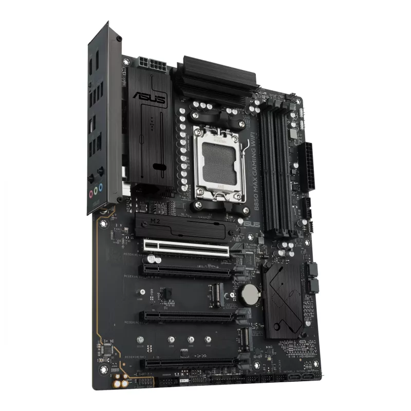 Placa-mãe ASUS B850 MAX GAMING WIFI Socket AM5 ATX, AMD B850, DDR5, 4 DIMM, 256 GB, Wi‑Fi 6E, Ethernet 2.5Gb