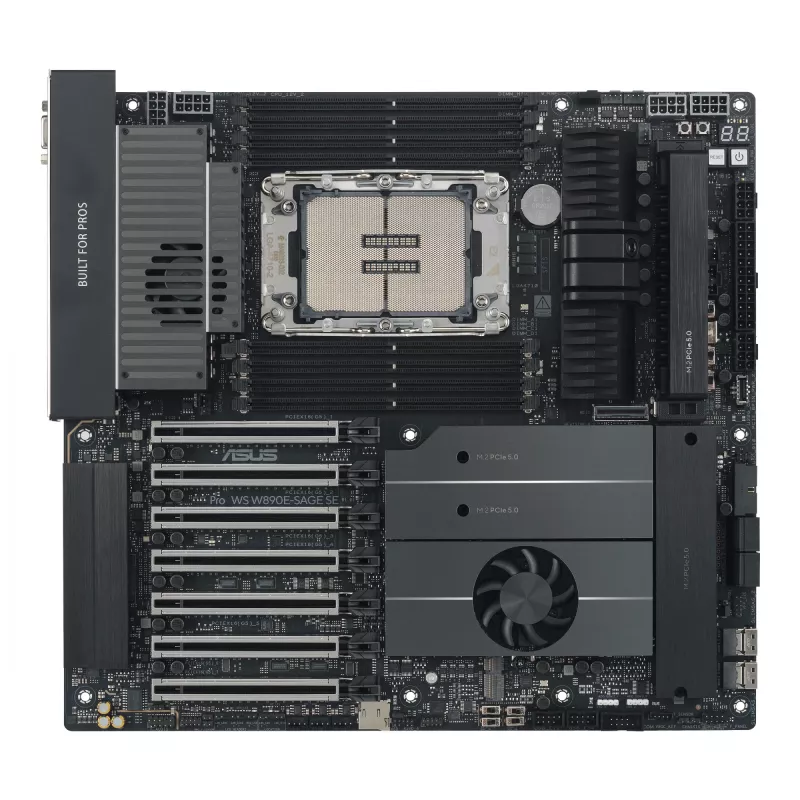 Placa-mãe ASUS Pro WS W890E-SAGE SE — Intel W890, LGA 4710-2, EEB, 8x DIMM DDR5, Octa-Channel, 10GbE