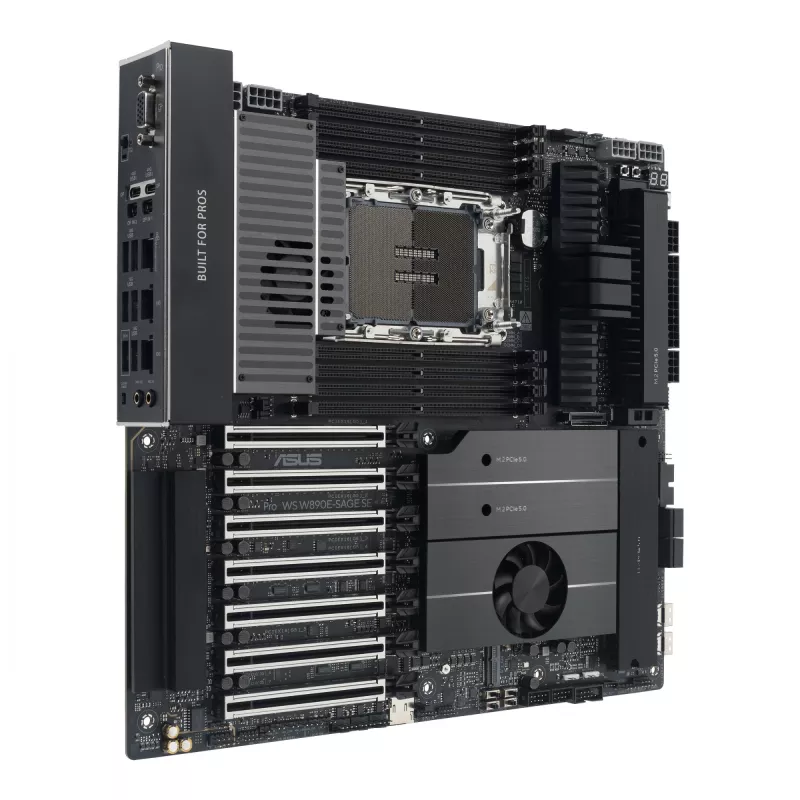 Placa-mãe ASUS Pro WS W890E-SAGE SE — Intel W890, LGA 4710-2, EEB, 8x DIMM DDR5, Octa-Channel, 10GbE