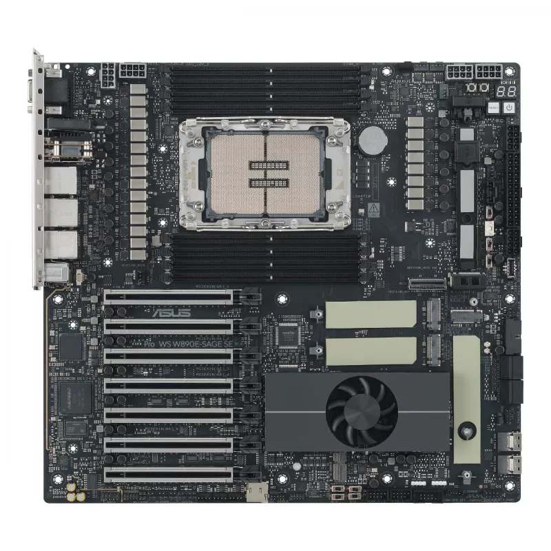 Placa-mãe ASUS Pro WS W890E-SAGE SE — Intel W890, LGA 4710-2, EEB, 8x DIMM DDR5, Octa-Channel, 10GbE
