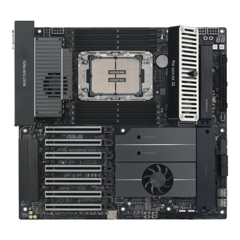 Placa-mãe ASUS Pro WS W890E-SAGE SE — Intel W890, LGA 4710-2, EEB, 8x DIMM DDR5, Octa-Channel, 10GbE