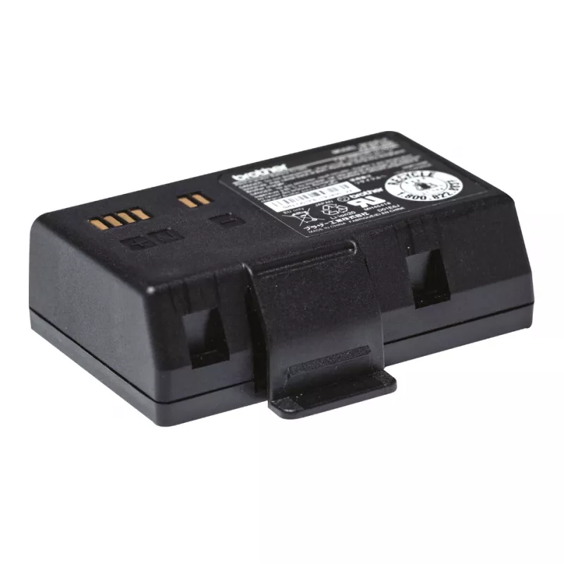 Bateria para impressora de etiquetas Brother PABT009 – compatível com RJ-3035B e RJ-3055WB, 1 unid., preta