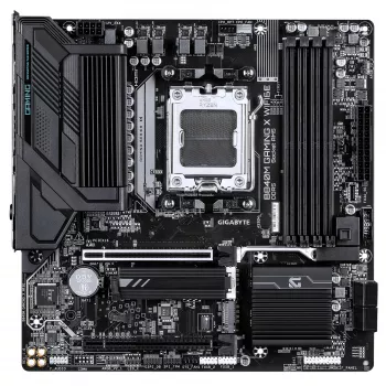 Placa-mãe GIGABYTE B840M GAMING X WIFI6E - CPUs AMD Ryzen 9000, VRM 8+2+2 fases, até 8200MHz DDR5(O.C), 2xPCIe 4.0 M.2, Wi-Fi 6E, LAN 2.5GbE, USB 3.2 Gen 1