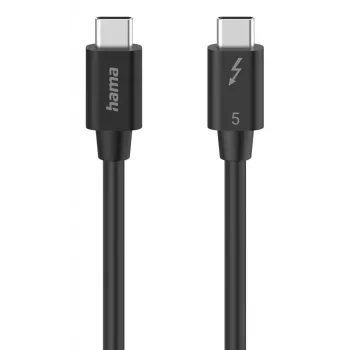 Hama Cabo USB-C Thunderbolt 5 80 Gbit/s, 5 A, 240 W, 8K, 1 m