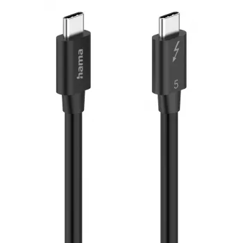 Hama Cabo USB-C Thunderbolt 5 80 Gbit/s, 5 A, 240 W, 8K, 1 m