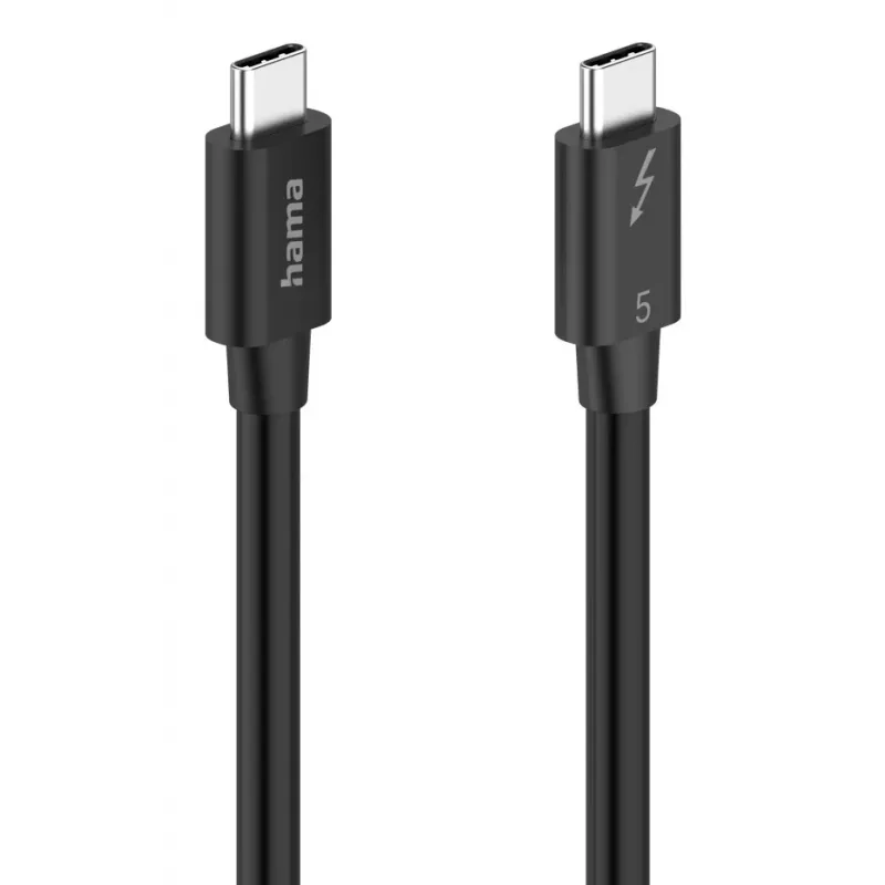 Hama Cabo USB-C Thunderbolt 5 80 Gbit/s, 5 A, 240 W, 8K, 1 m