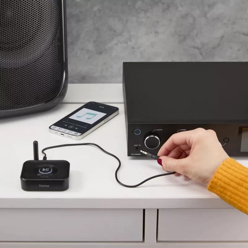 Hama Link.it solo Adaptador recetor de áudio Bluetooth, 00205321