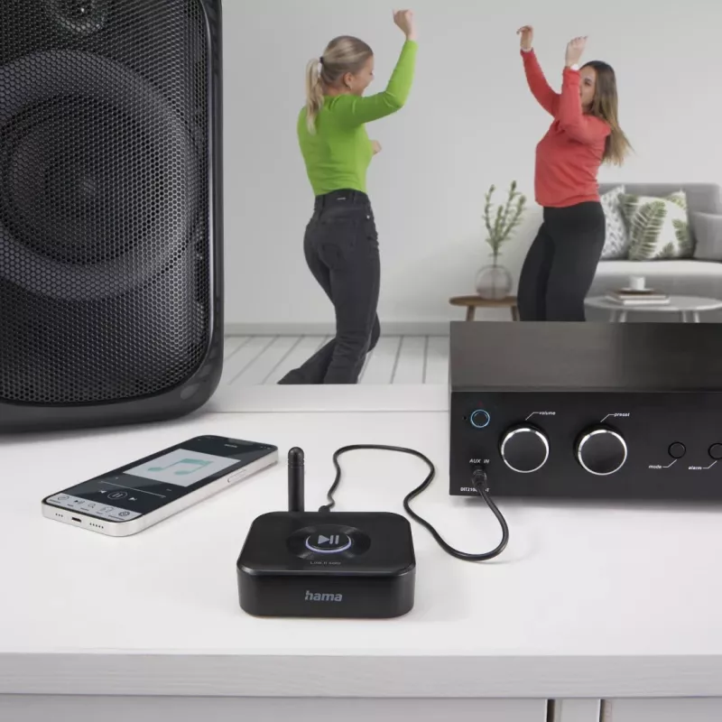 Hama Link.it solo Adaptador recetor de áudio Bluetooth, 00205321