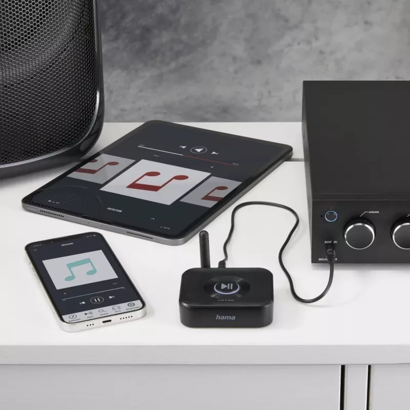 Hama Link.it solo Adaptador recetor de áudio Bluetooth, 00205321