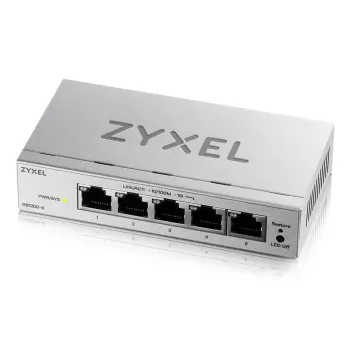 Switch de secretária Gigabit L2 gerido Zyxel GS1200-5V3 — 5 x RJ-45 10/100/1000, comutação 10 Gbps