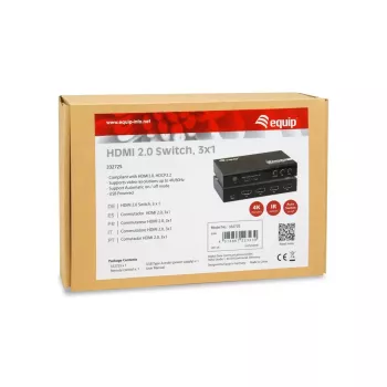 Equip 332725 Comutador de vídeo HDMI