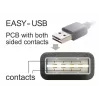 Cabo USB DeLOCK 1 m USB 2.0 A - B macho/macho preto