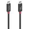 Cabo USB-C Hama, E-Marker, USB4 Gen4, 80 Gbit/s, 5 A, 240 W, 1,00 m