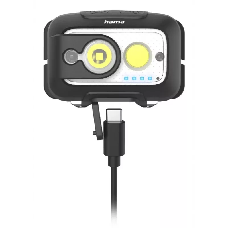 Lanterna de cabeça Hama HL500-C preto, cinzento LED