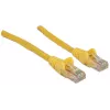 Cabo de rede Patch Intellinet, Cat6, 2 m, Amarelo, CCA, U/UTP, PVC, RJ45, contactos banhados a ouro, proteção das patilhas, bainha anti-dobras, garantia vitalícia