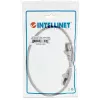 Cabo de rede Patch Intellinet, Cat6, 0,5 m, Cinzento, Cobre, S/FTP, LSOH/LSZH, PVC, RJ45, contactos banhados a ouro, bainha anti-dobras, botas moldadas anti-dobras e de alívio de tração, garantia vitalícia