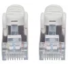 Cabo de rede Patch Intellinet, Cat6, 7,5m, Cinzento, Cobre, S/FTP, LSOH / LSZH, PVC, RJ45, contactos banhados a ouro, proteção anti-dobras sem patilhas, moldada, garantia vitalícia
