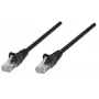 Cabo de rede patch Intellinet, Cat6, 0,25 m, preto, cobre, S/FTP, LSOH / LSZH, PVC, RJ45, contactos banhados a ouro, proteção contra dobras sem patilha, garantia vitalícia