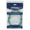 Cabo de fibra ótica patch Intellinet, OM3, LC/LC, 3 m, aqua, duplex, multimodo, 50/125 µm, LSZH, fibra, garantia vitalícia