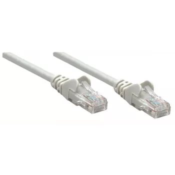 Cabo de rede patch Intellinet, Cat6, 1,5 m, cinzento, cobre, S/FTP, LSOH/LSZH, PVC, RJ45, contactos banhados a ouro, ficha sem patilha, bainha de proteção contra dobras, garantia vitalícia